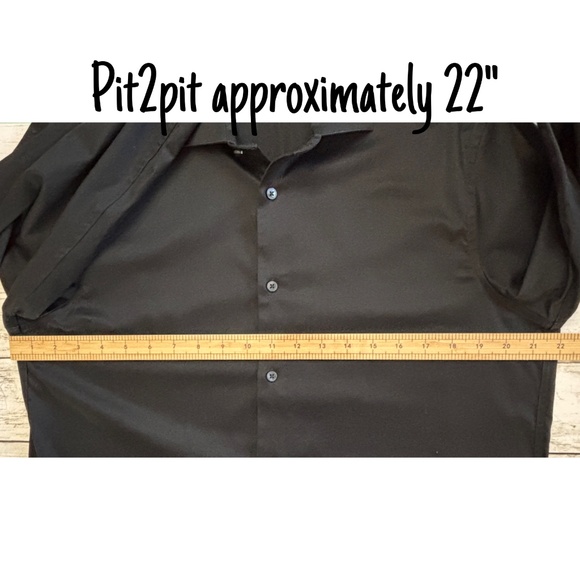 Calvin Klein Men’s Black Infinite Slim Fit Button Down Shirt (Size L) - Picture 6 of 8